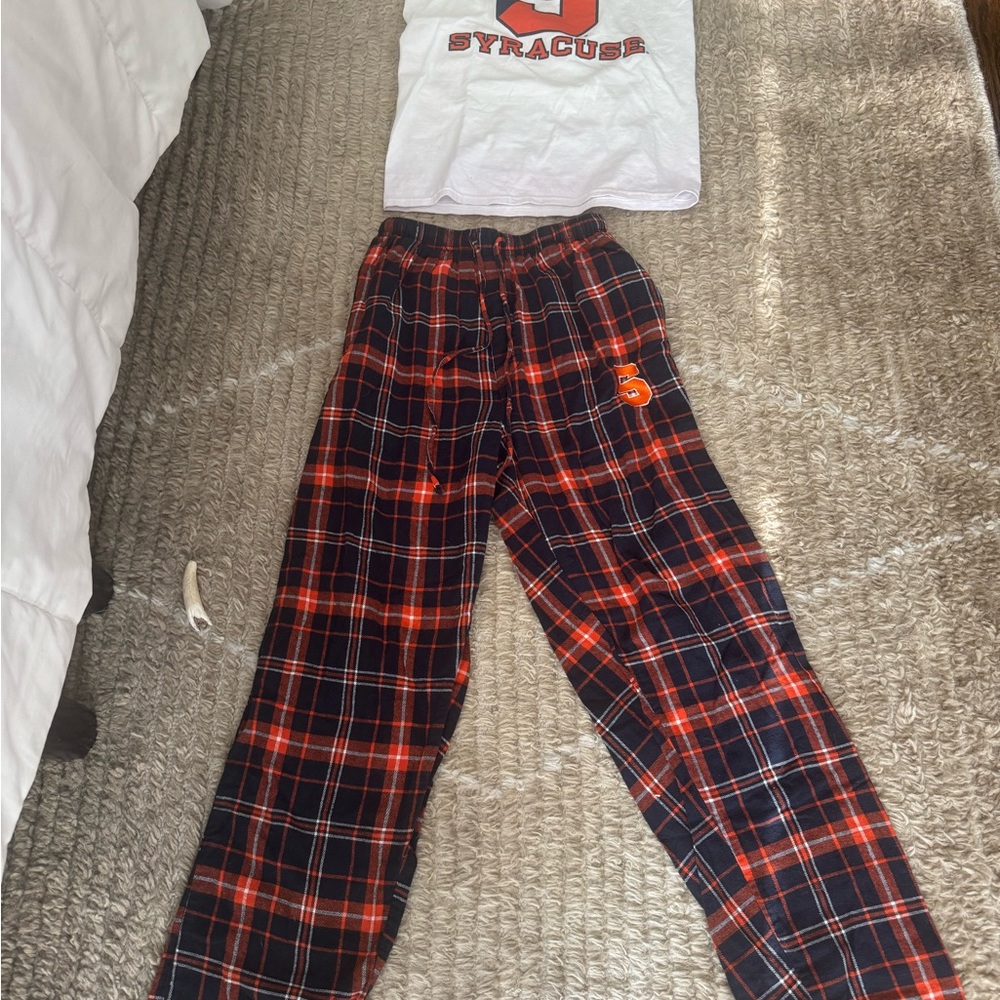 Women's Pajama Set - White and Red